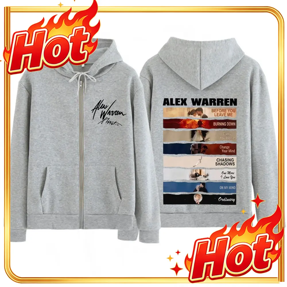 Singer Alex Warren 2026 Tour P - Mens Fashion Zip Up Hoodies ulasan dan harga