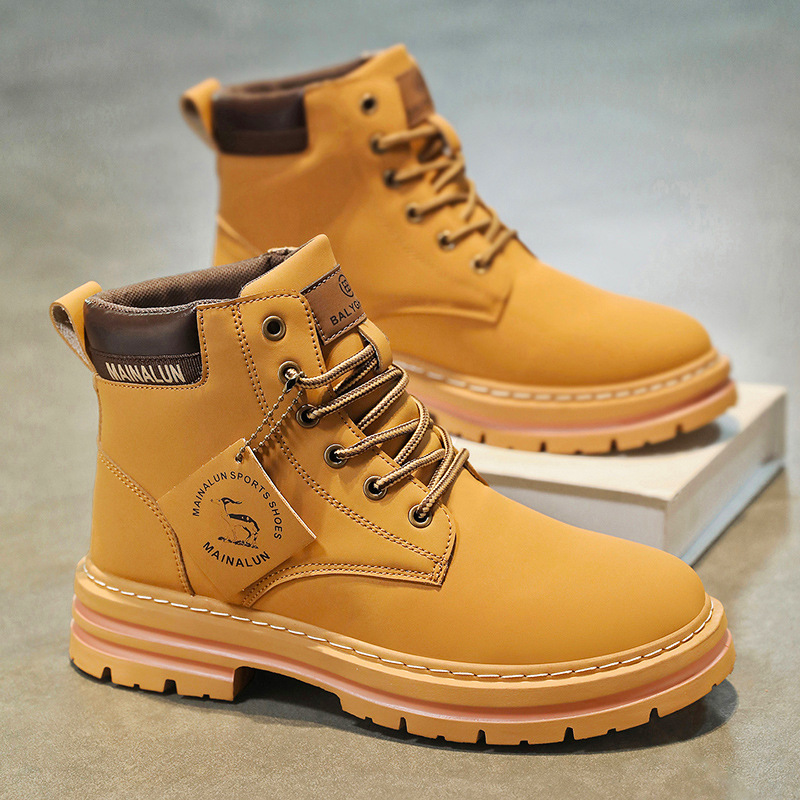 Classic Men High Top Boots Hig - Mens Fashion Trainers ulasan dan harga