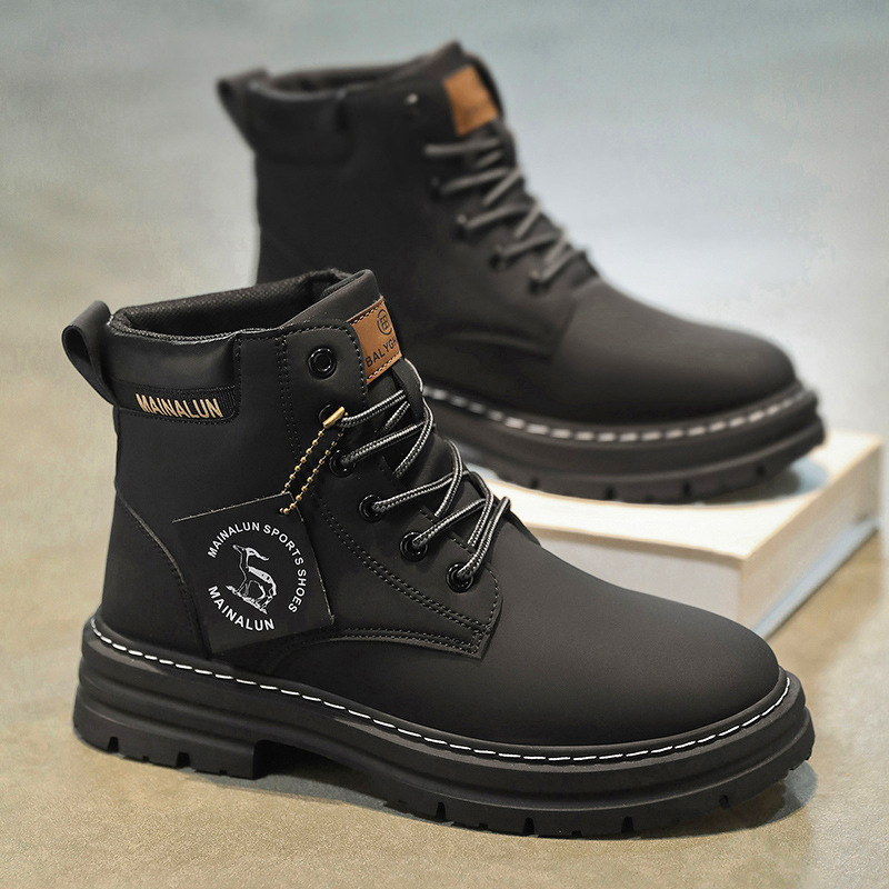Classic Men High Top Boots Hig - Mens Fashion Trainers ulasan dan harga