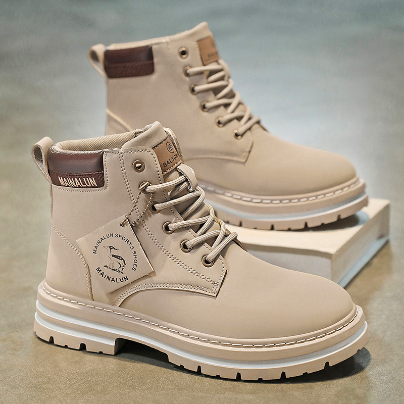 Classic Men High Top Boots Hig - Mens Fashion Trainers ulasan dan harga