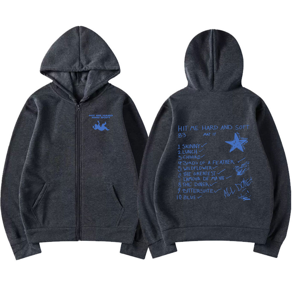 Hit Me Hard and Soft 2024 Tour - Mens Fashion Zip Up Hoodies ulasan dan harga