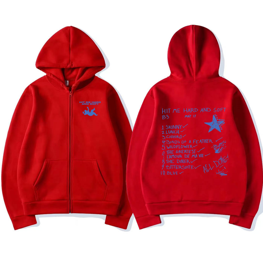 Hit Me Hard and Soft 2024 Tour - Mens Fashion Zip Up Hoodies ulasan dan harga