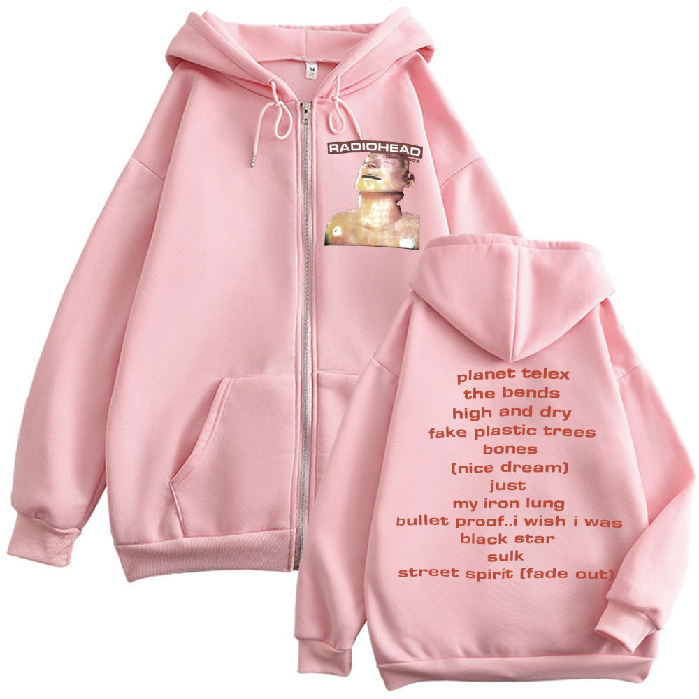 Rock Band Radiohead Music Albu - Mens Fashion Zip Up Hoodies ulasan dan harga