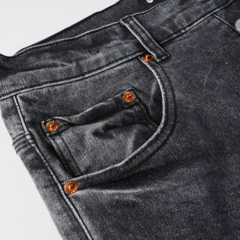 Y2K Fashion Men's Slim Fit Str - Men'S Fashion Grey Jeans ulasan dan harga