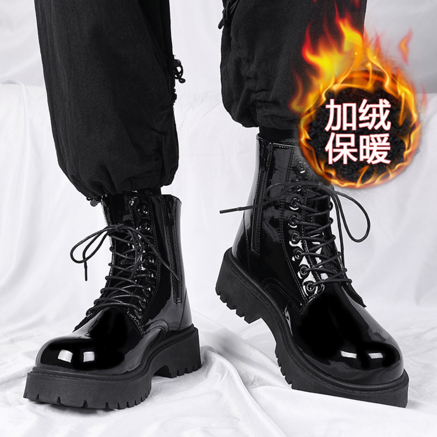 Men's warm plush high-top boot - Men'S Fashion News ulasan dan harga