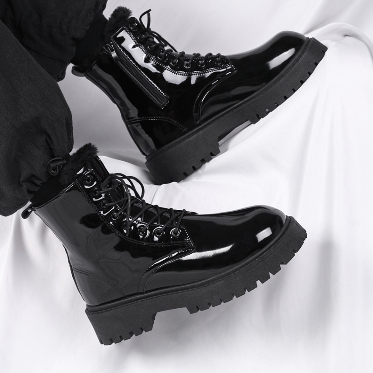 Men's warm plush high-top boot - Men'S Fashion News ulasan dan harga