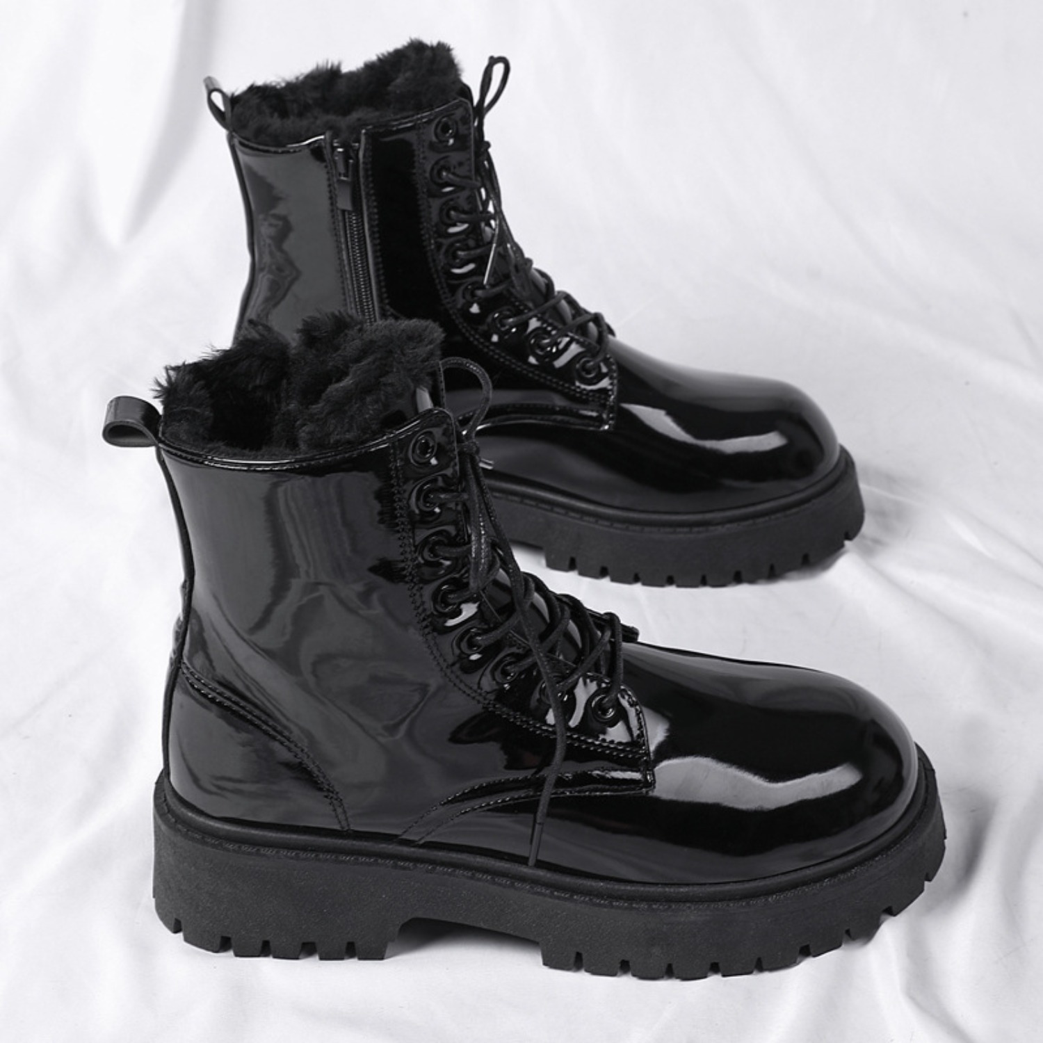 Men's warm plush high-top boot - Men'S Fashion News ulasan dan harga