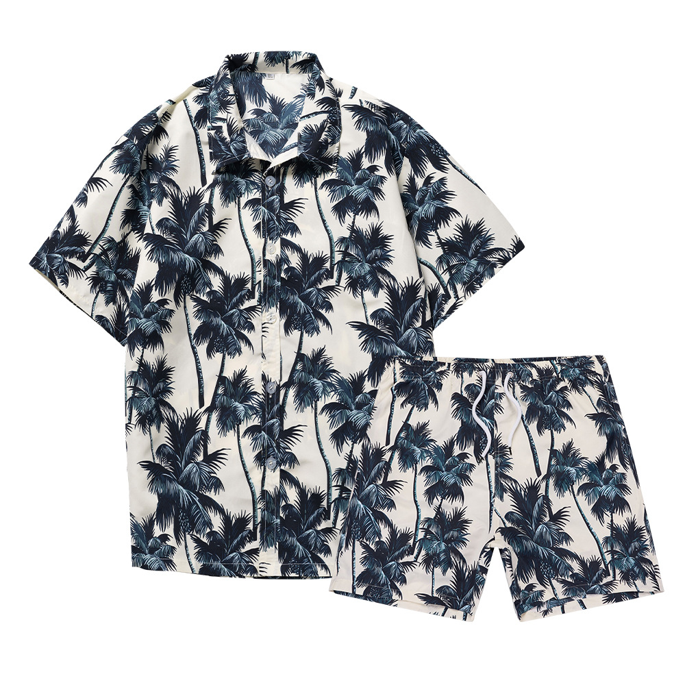 Hawaiian Coconut Tree 3D Print - Mens Fashion Clothes ulasan dan harga