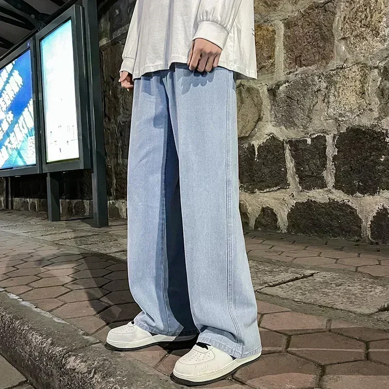 Korean Style Streetwear New Fa - Men'S Fashion Grey Jeans ulasan dan harga