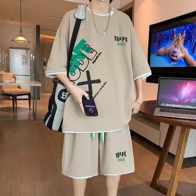 Men's Casual 2-Piece Sportswea - Mens Fashion Clothes ulasan dan harga