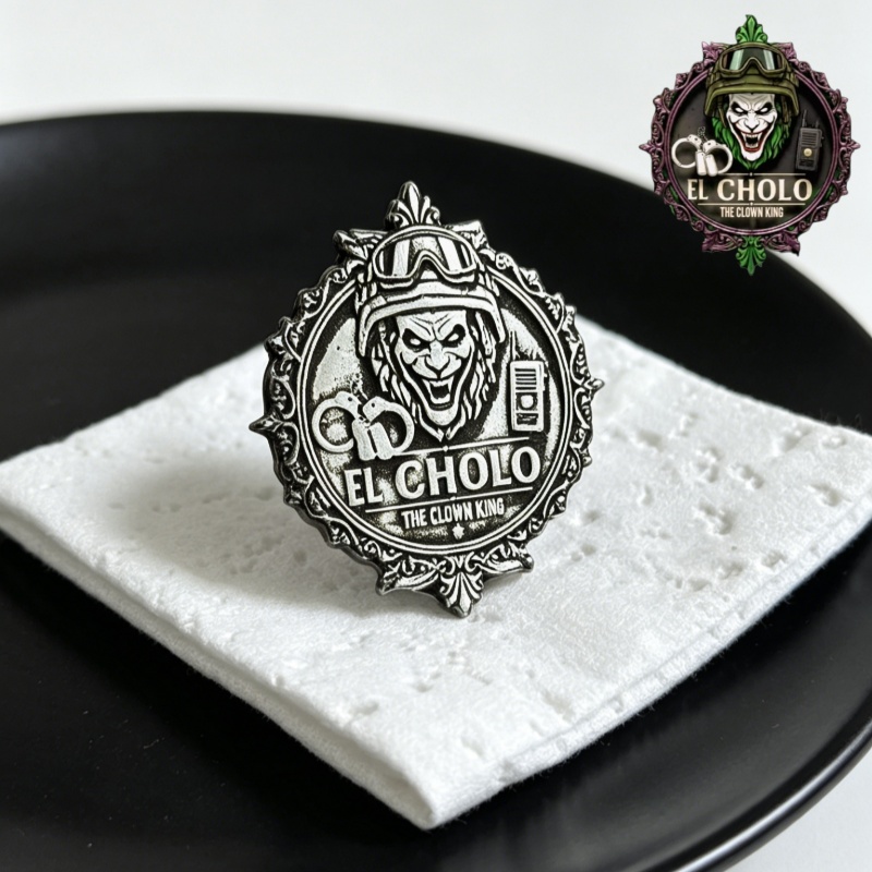 Custom Clown Logo Brooch Perso - Men'S Fashion With Hat ulasan dan harga