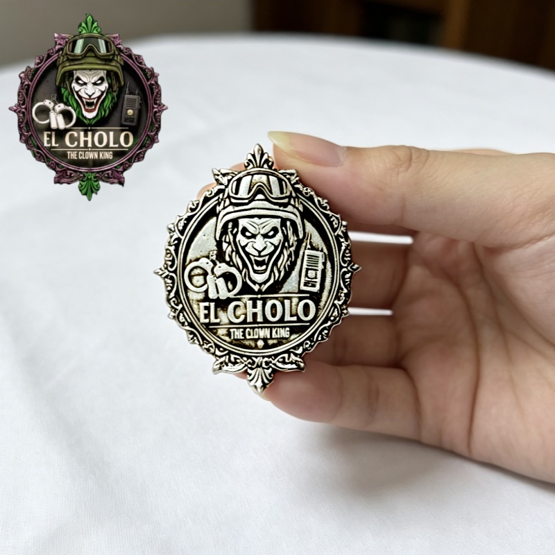 Custom Clown Logo Brooch Perso - Men'S Fashion With Hat ulasan dan harga