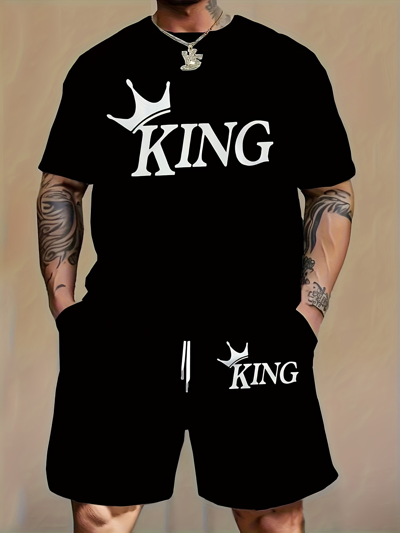 Men Fashion 2‑Piece Matching S - Men'S Fashion Videos ulasan dan harga