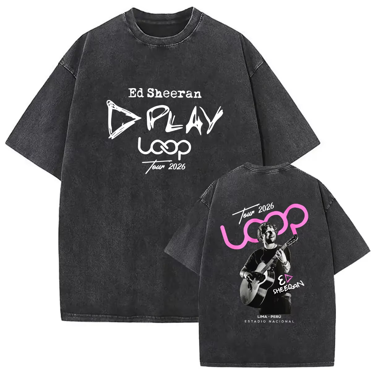 Rapper Ed Sheeran Loop Tour 20 - Poster Men Fashion ulasan dan harga