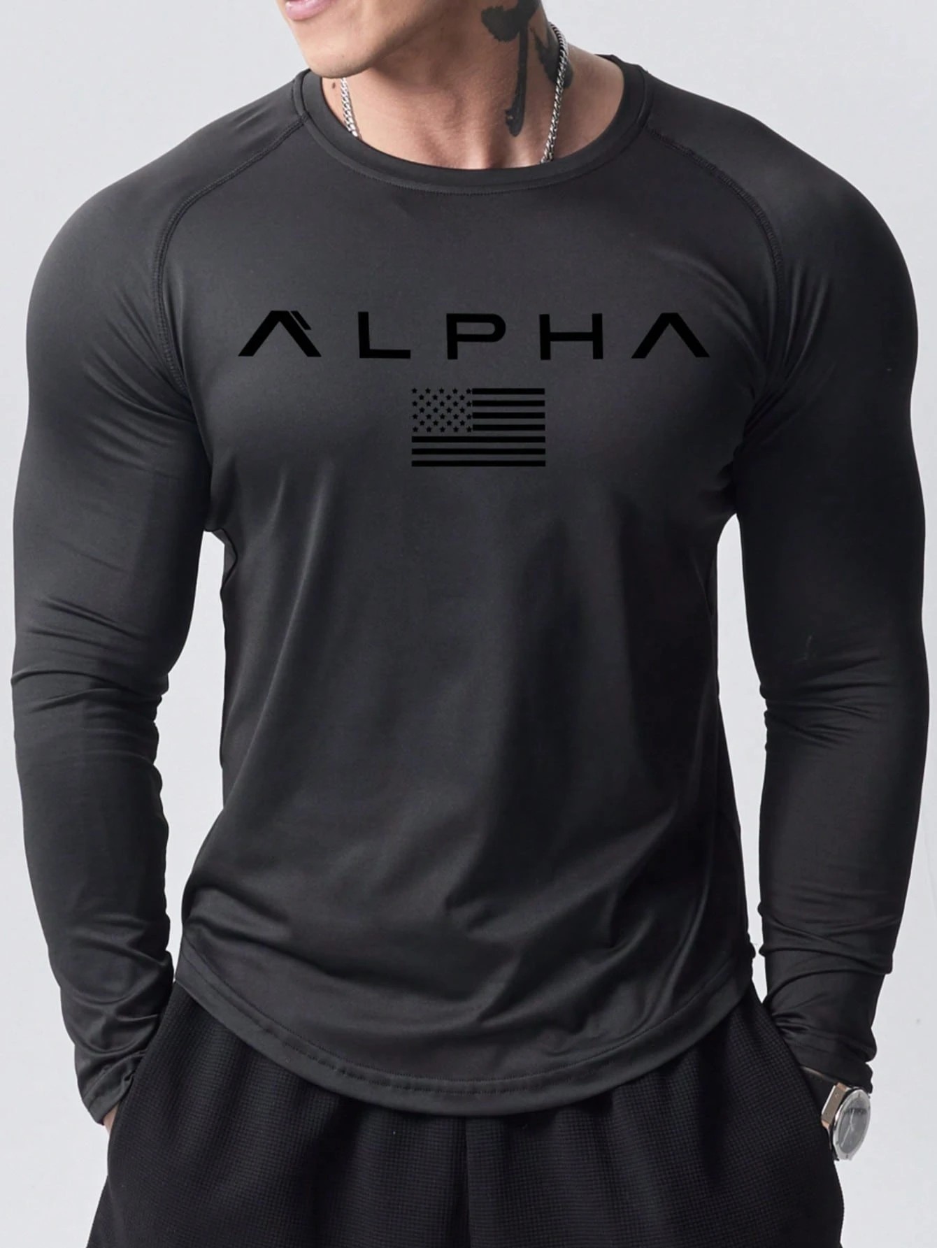 New men's long-sleeved T-shirt - Mens Fashion Clothes ulasan dan harga