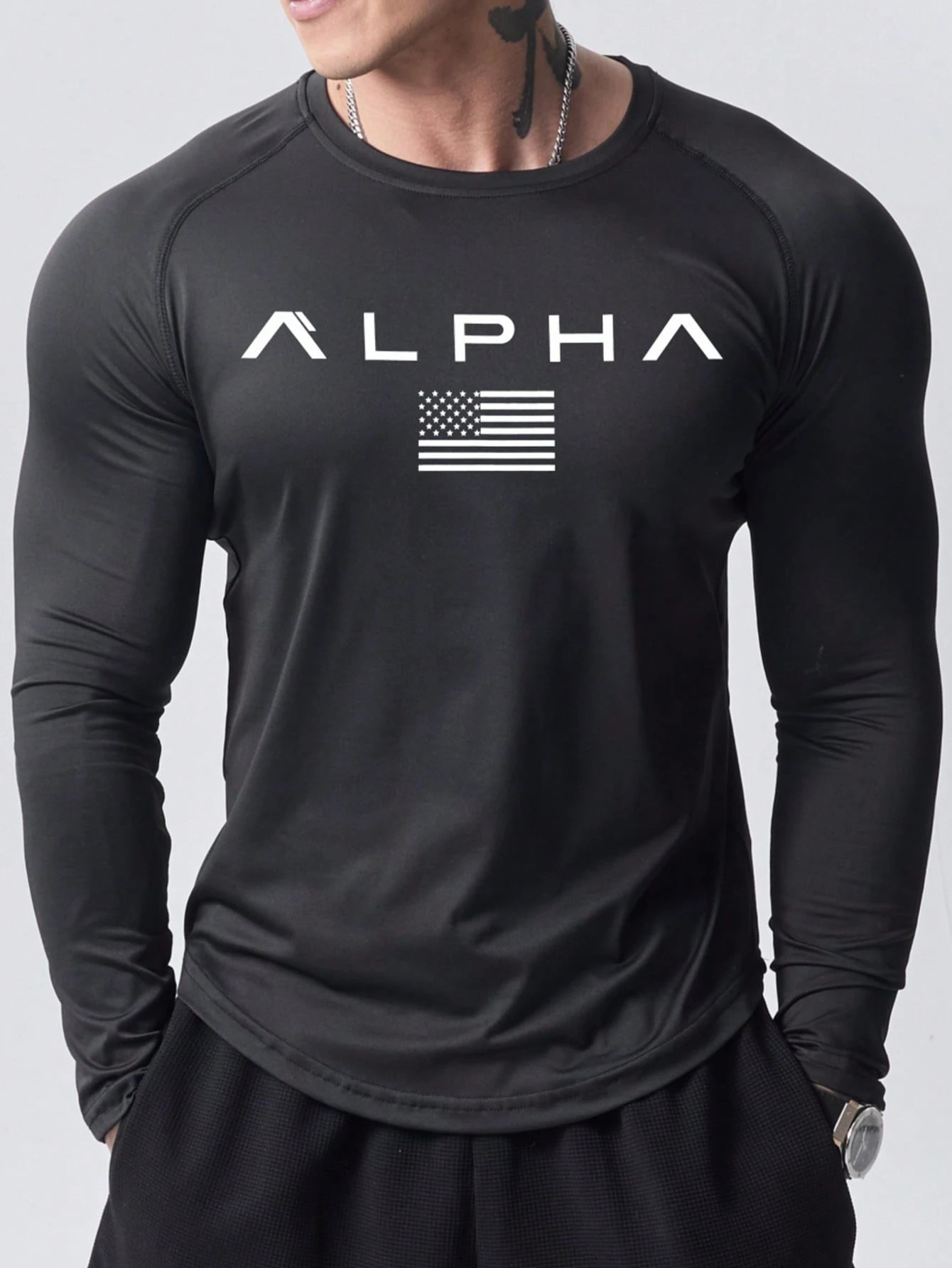 New men's long-sleeved T-shirt - Mens Fashion Clothes ulasan dan harga