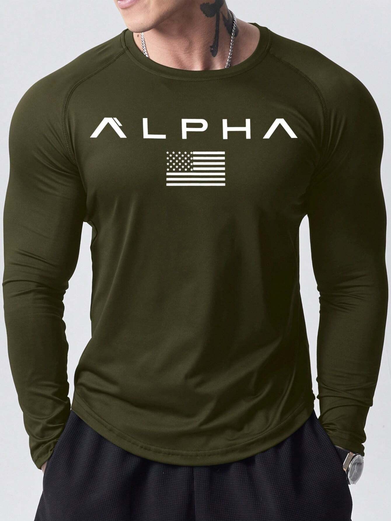 New men's long-sleeved T-shirt - Mens Fashion Clothes ulasan dan harga