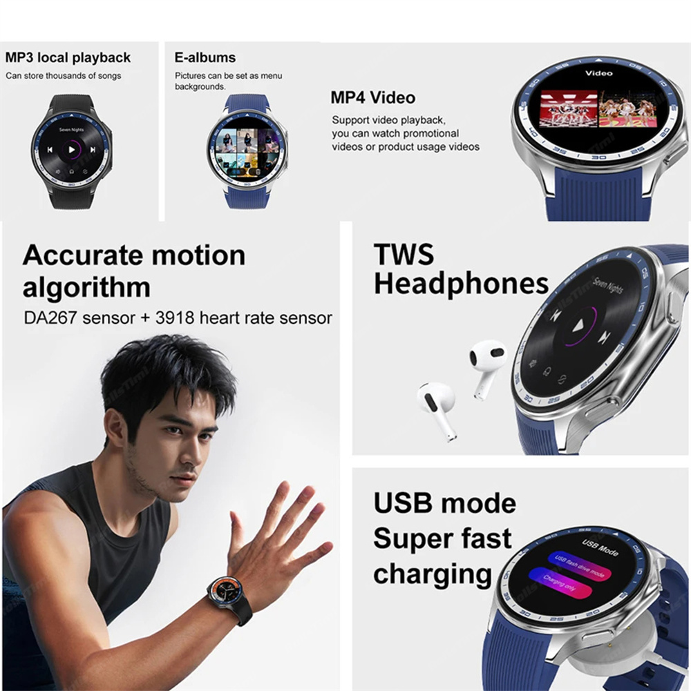 1.43 AMOLED Smart Watch 3D Sur - Men'S Fashion X ulasan dan harga