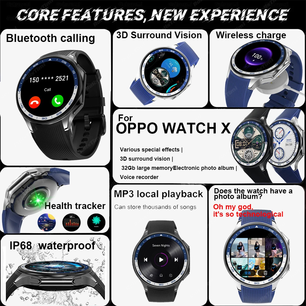 1.43 AMOLED Smart Watch 3D Sur - Men'S Fashion X ulasan dan harga