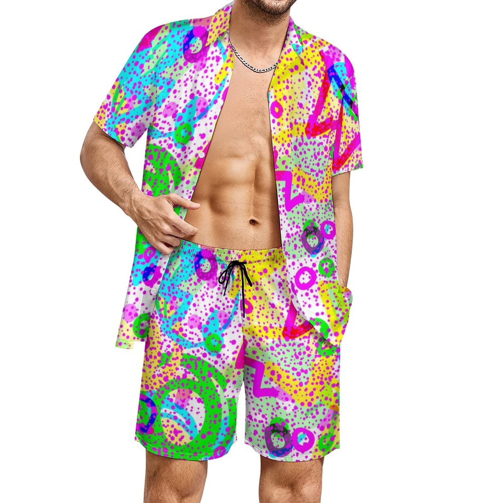 Summer Irregular Geometric 3D  - Mens Fashion Clothes ulasan dan harga