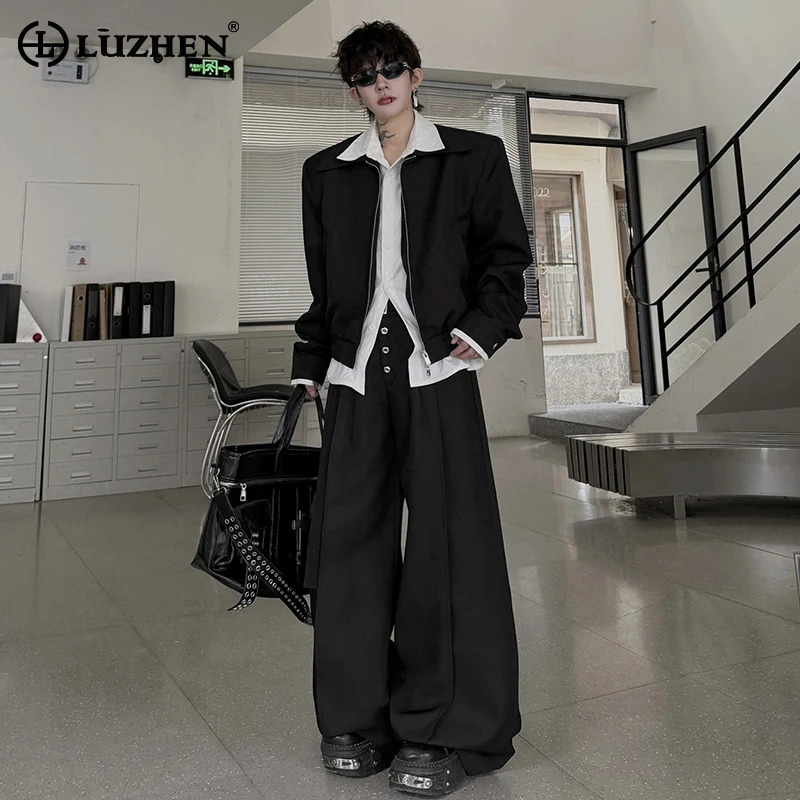 LUZHEN 2026 Autumn Double Laye - Mens Fashion Clothes ulasan dan harga