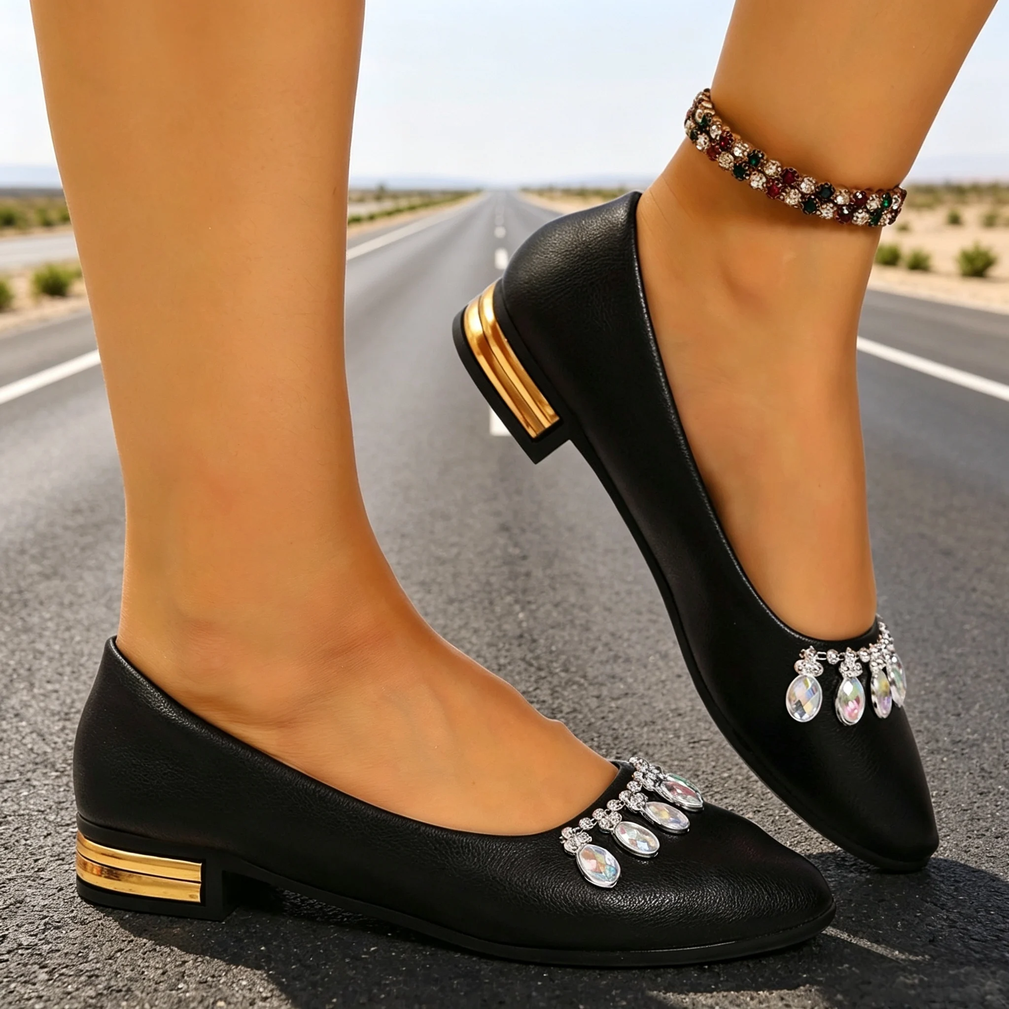 Women Flats Pointed Toe Ballet - Men'S Fashion News ulasan dan harga