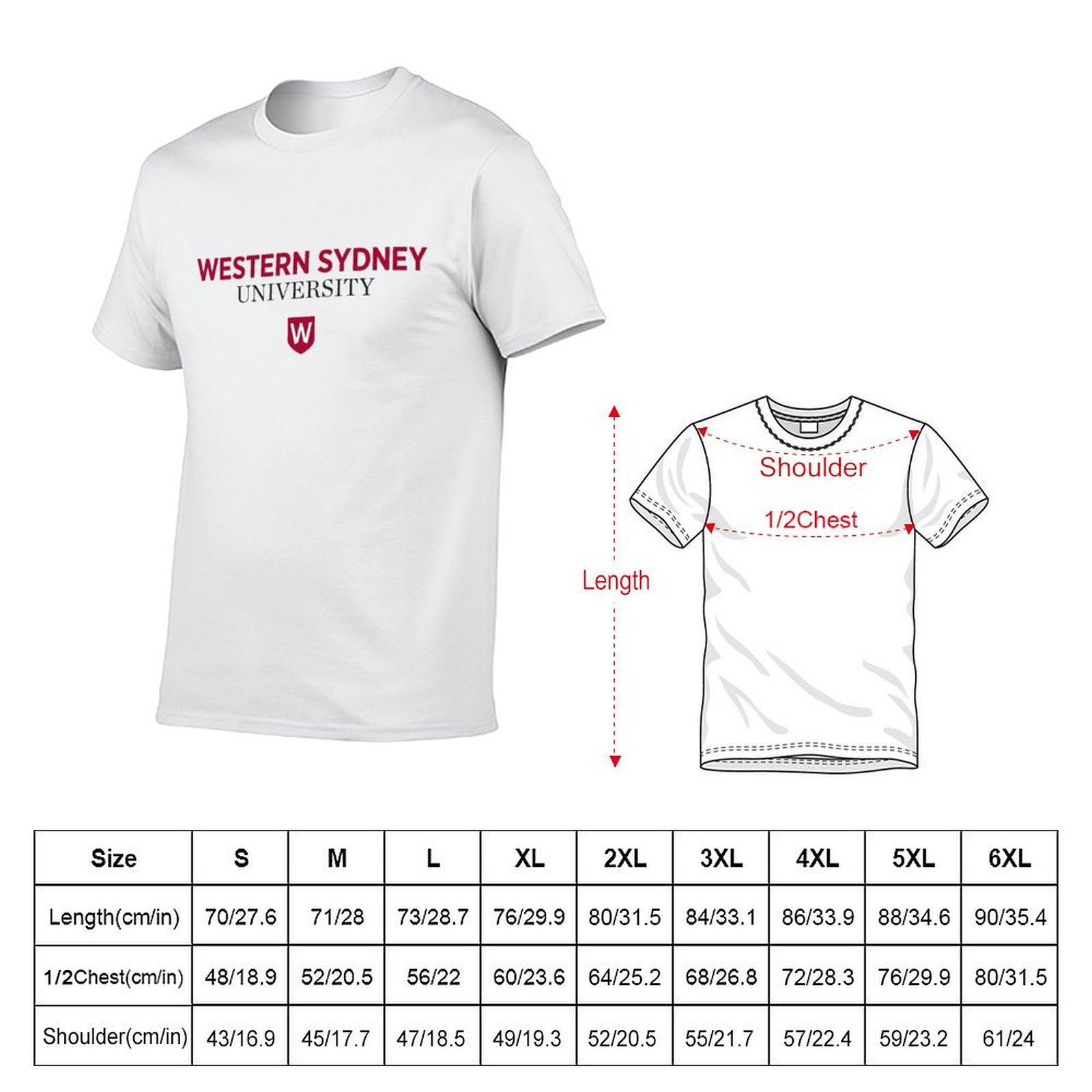 Western Sydney University T-Sh - Men'S Fashion Sydney ulasan dan harga