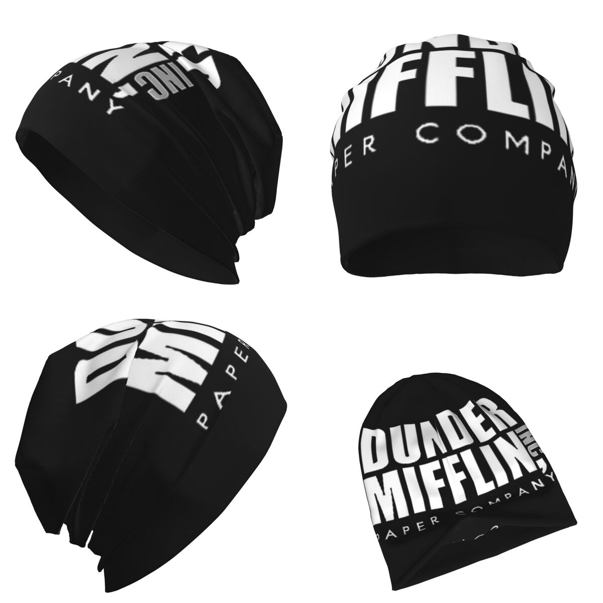 Dunder Mifflin Logo Warm Knitt - Men'S Fashion With Hat ulasan dan harga