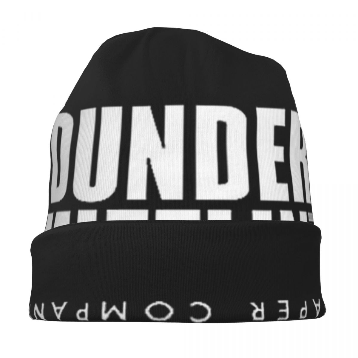 Dunder Mifflin Logo Warm Knitt - Men'S Fashion With Hat ulasan dan harga
