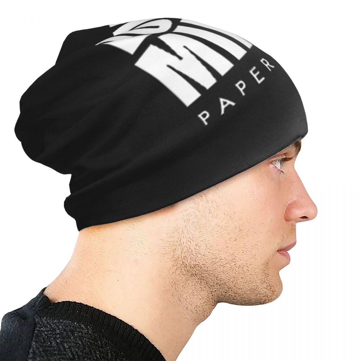 Dunder Mifflin Logo Warm Knitt - Men'S Fashion With Hat ulasan dan harga