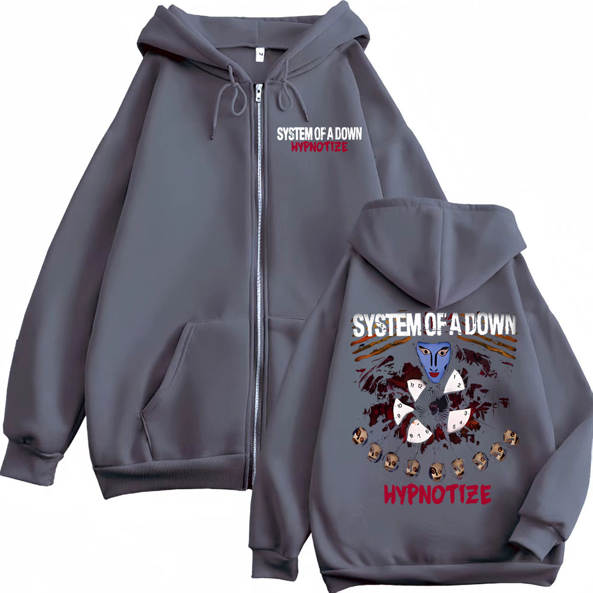 Rock Band System of A Down Hyp - Mens Fashion Zip Up Hoodies ulasan dan harga