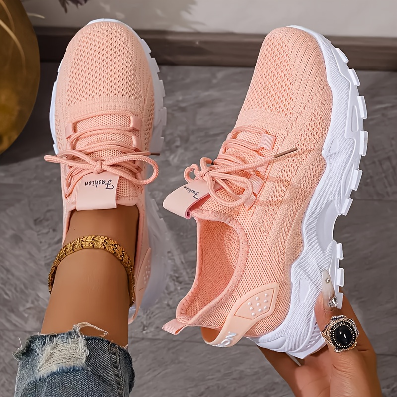 Breathable Knit Sneakers Fashi - Mens Fashion Trainers ulasan dan harga