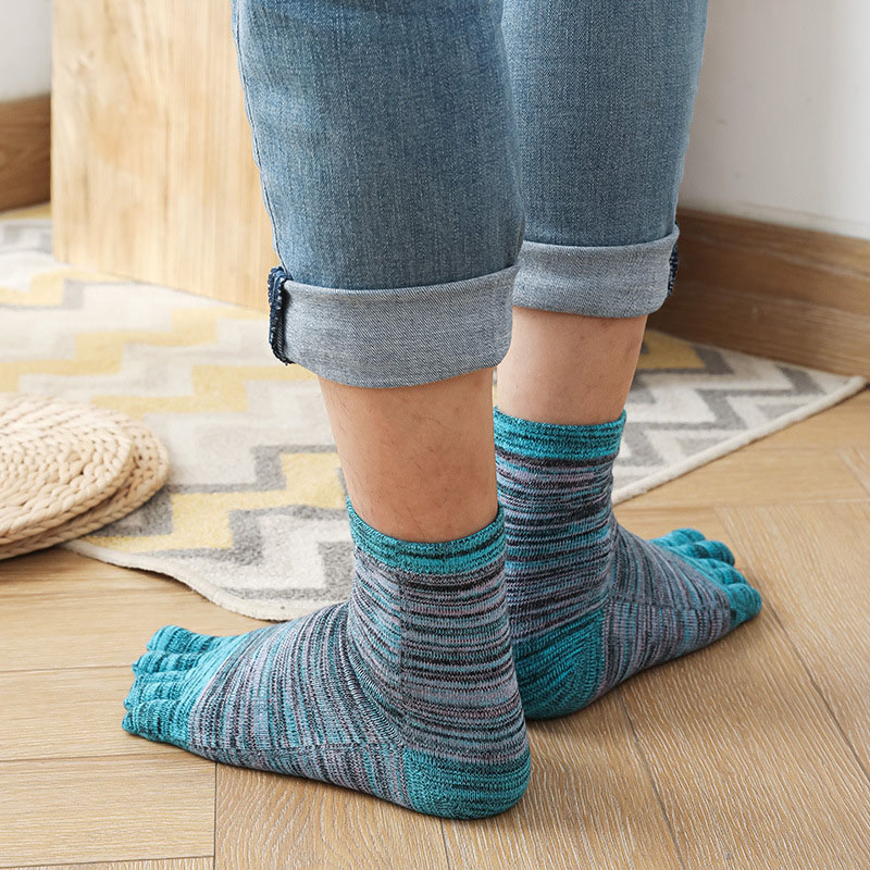 1/5 Pairs Man Colorful Toe Hap - Socks Ankle Men ulasan dan harga