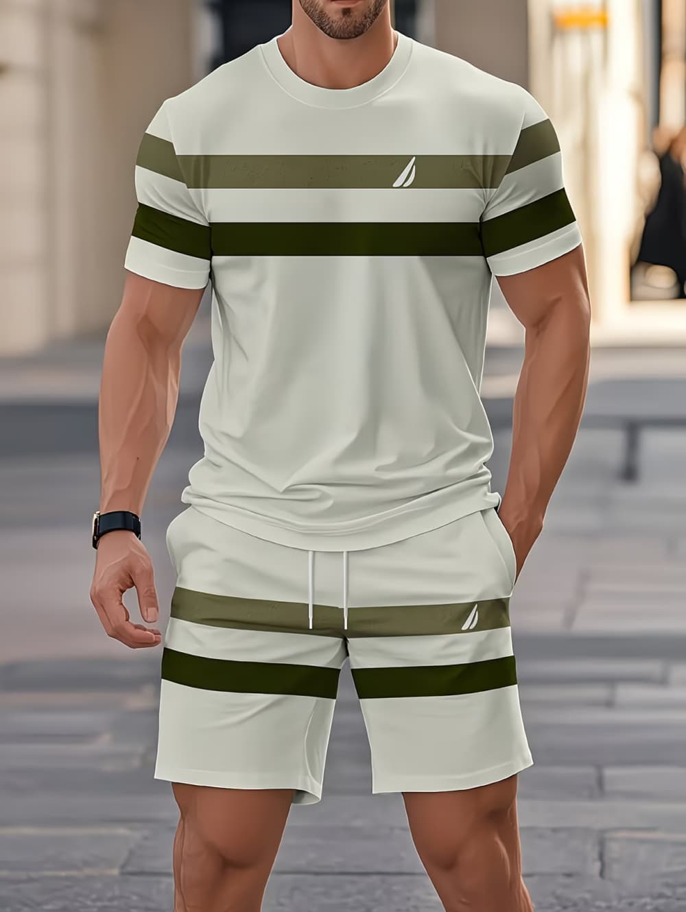 Men's Summer Sets Funny 3D Str - Men'S Fashion Videos ulasan dan harga