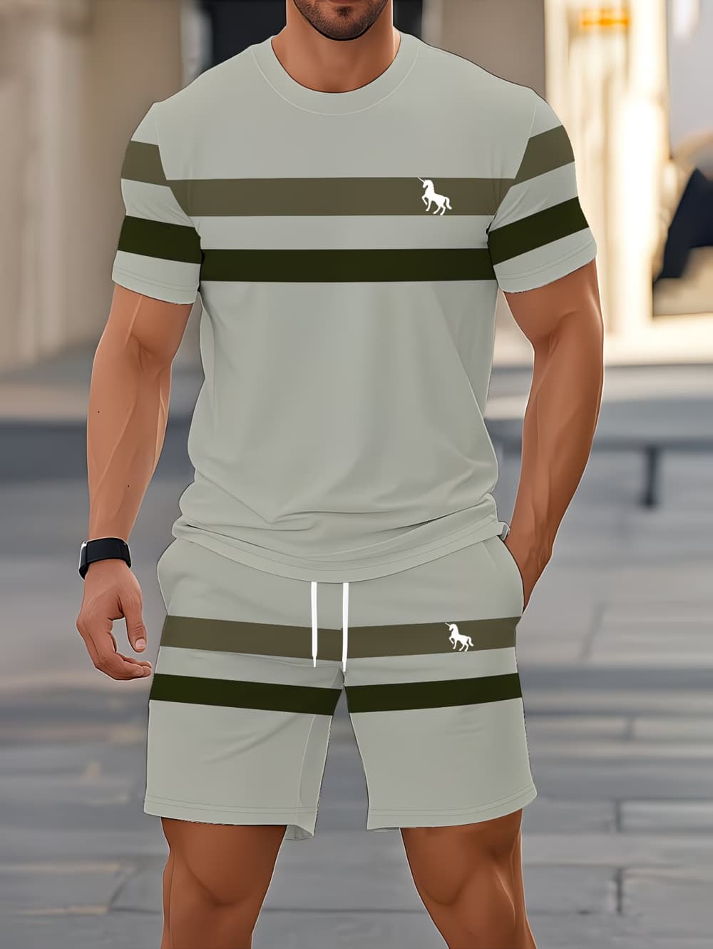 Men's Summer Sets Funny 3D Str - Men'S Fashion Videos ulasan dan harga