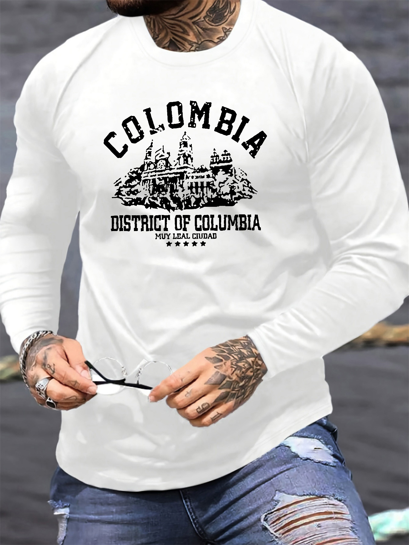 100% Cotton Men's Long Sleeved - Men'S Fashion T Shirts ulasan dan harga
