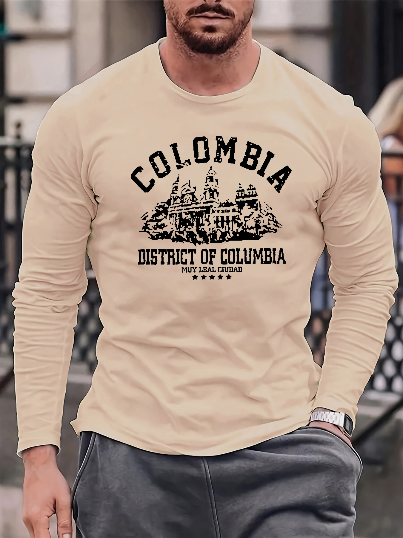 100% Cotton Men's Long Sleeved - Men'S Fashion T Shirts ulasan dan harga