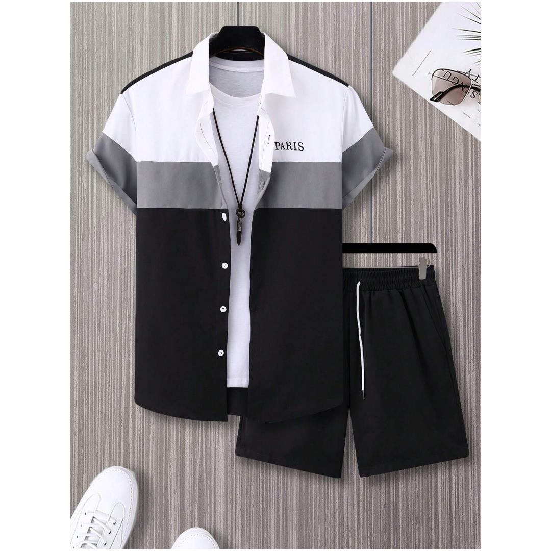 Men's Fashion Suit Blue And Wh - Mens Fashion Clothes ulasan dan harga