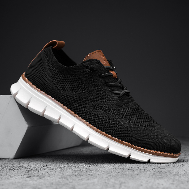 Men Sneakers Shoes Men Lace-up - Mens Fashion Trainers ulasan dan harga