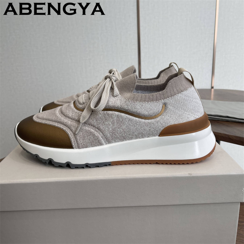 Men New Multicolour Knitted lo - Mens Fashion Trainers ulasan dan harga